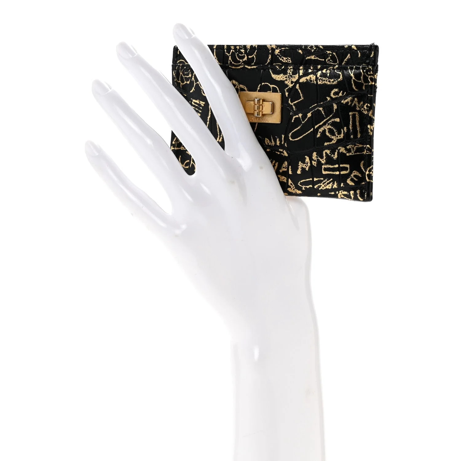 Embossed Graffiti 2.55 Cocodile Reissue Card Holder 2