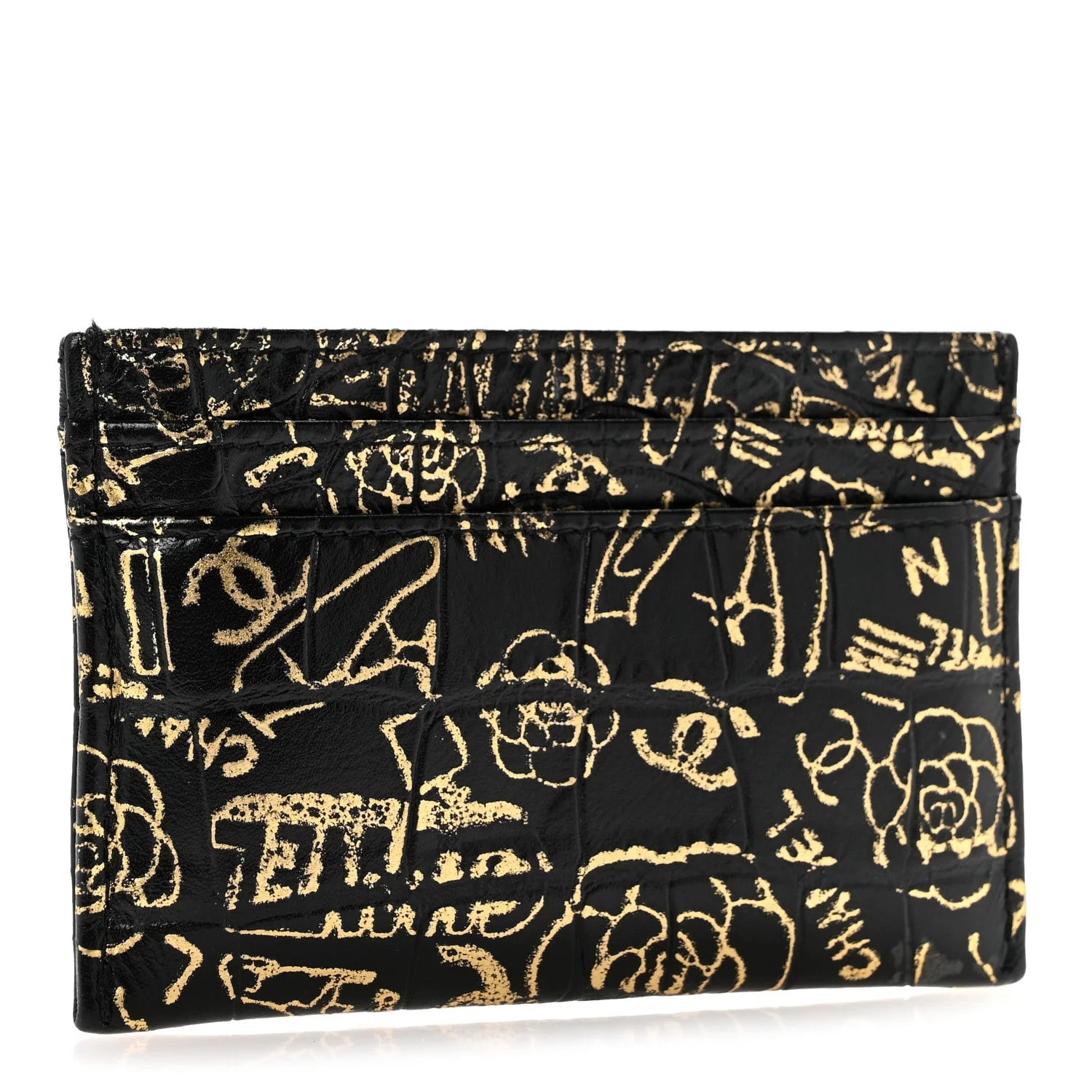 Embossed Graffiti 2.55 Cocodile Reissue Card Holder 3