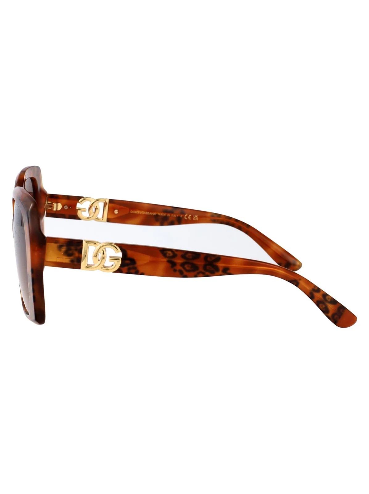 Dolce & Gabbana 0dg4475 Leopard Acetate Square Sunglasses — 3