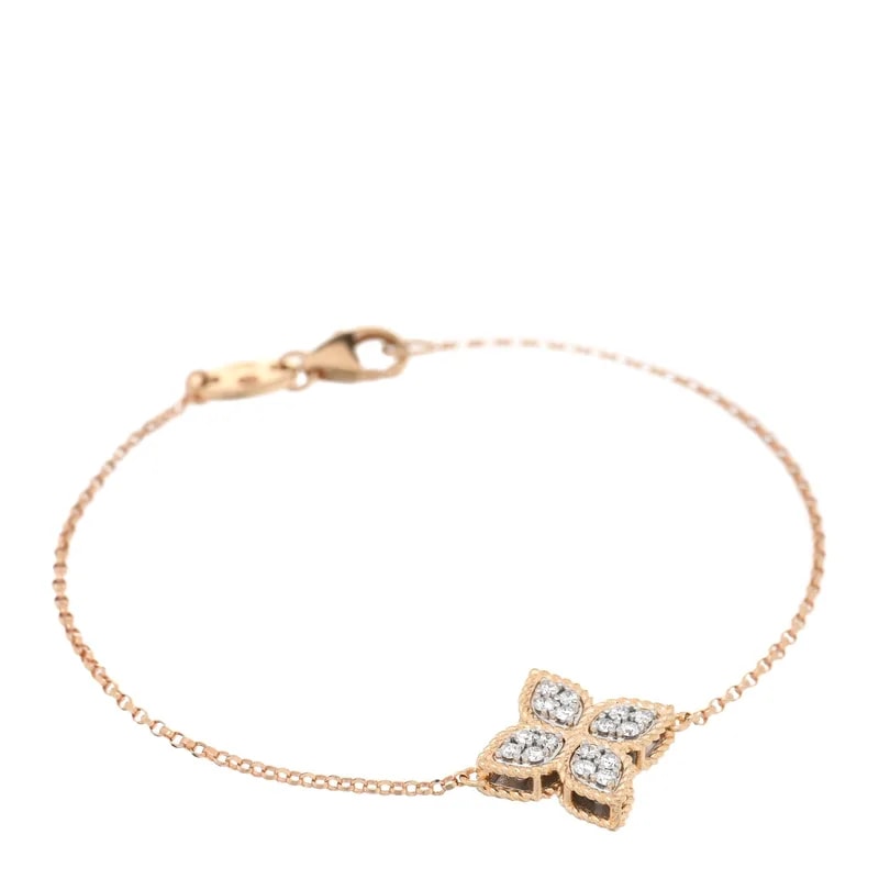 Roberto Coin — 18K Yellow Gold Princess Flower Charm — Jewelry — resale