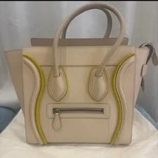 Celine — Celine Luggage Felt Zip Pocket Auth — Handbag — resale