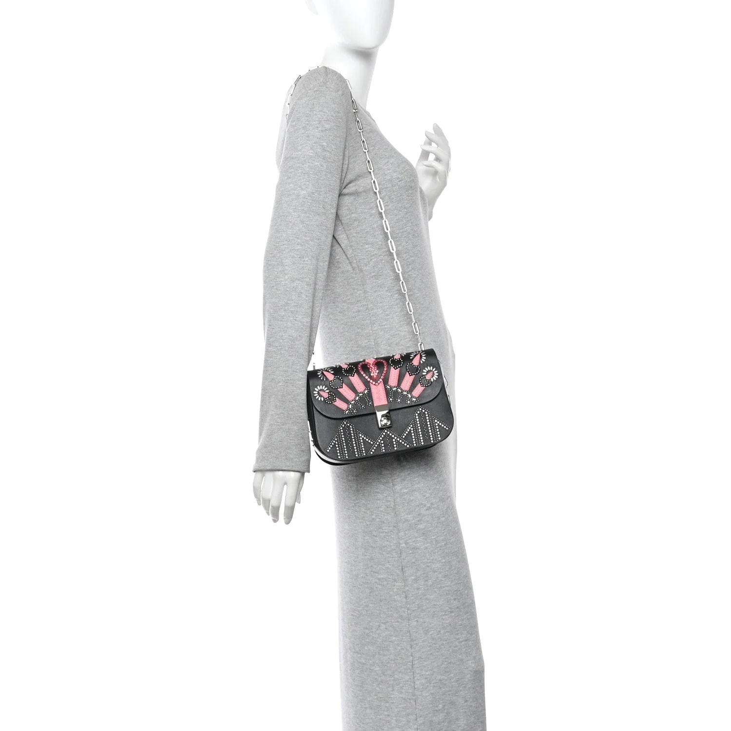 Vitello Loveblade Embellished Chain Flap 2
