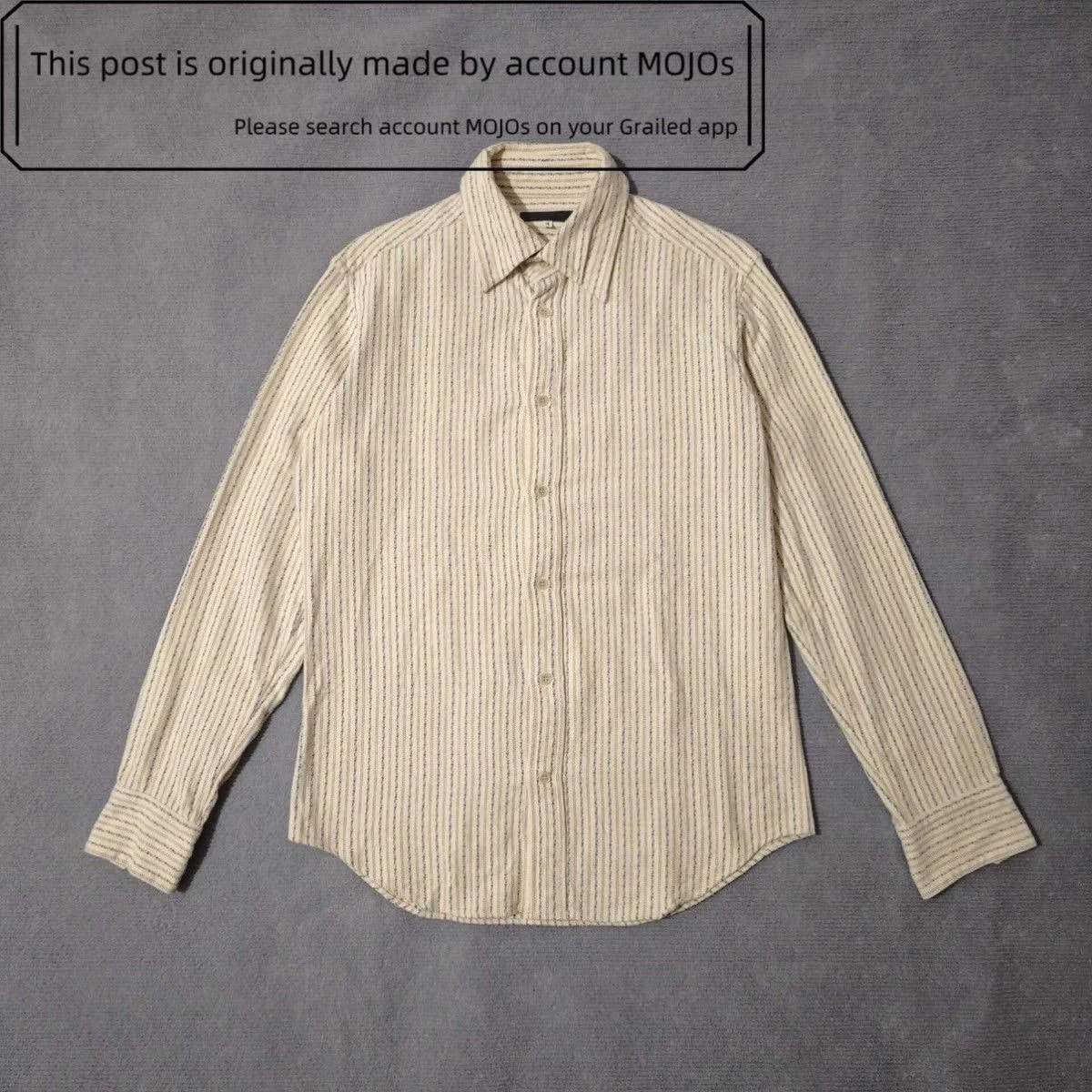 Yohji Yamamoto — Sz 4 Yohji Yamamoto Y’s Ethnical Stripe Shirt — streetwear — resale