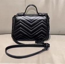Authentic Gucci GG Marmont Small Top Handle in 2