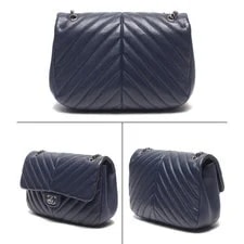 Chanel Chain Single Flap Double Chevron V-stitch 0 2