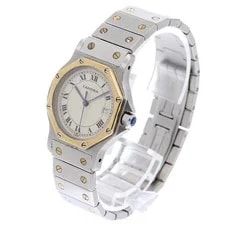 Cartier — Cartier Santos Octagonal LM W2001583 29mm SS Beige #C17261 — Watch — resale