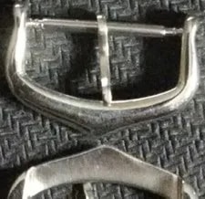 Original Cartier Buckle 14mm Inner White Gold Plated Excellent! 2