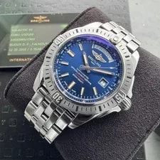 Breitling — 44 Breitling Galactic 44 A45310 - Box and Papers + Blue Dial — Watch — resale