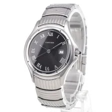 Cartier Panthere Cougar LM W35016F8 Date Black Dial Quartz R 2