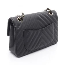 Chanel Chevron V Stitch W Flap Indian Calf A01113 r0_0720 2