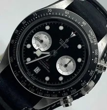 Tudor — Tudor "Black Bay Chrono" 41mm 79360N Stainless Steel & Leather 2021 Comple — Watch — resale