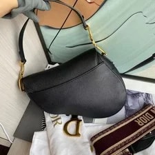 Dior Saddle Medium Grained Crossbody Auth 4