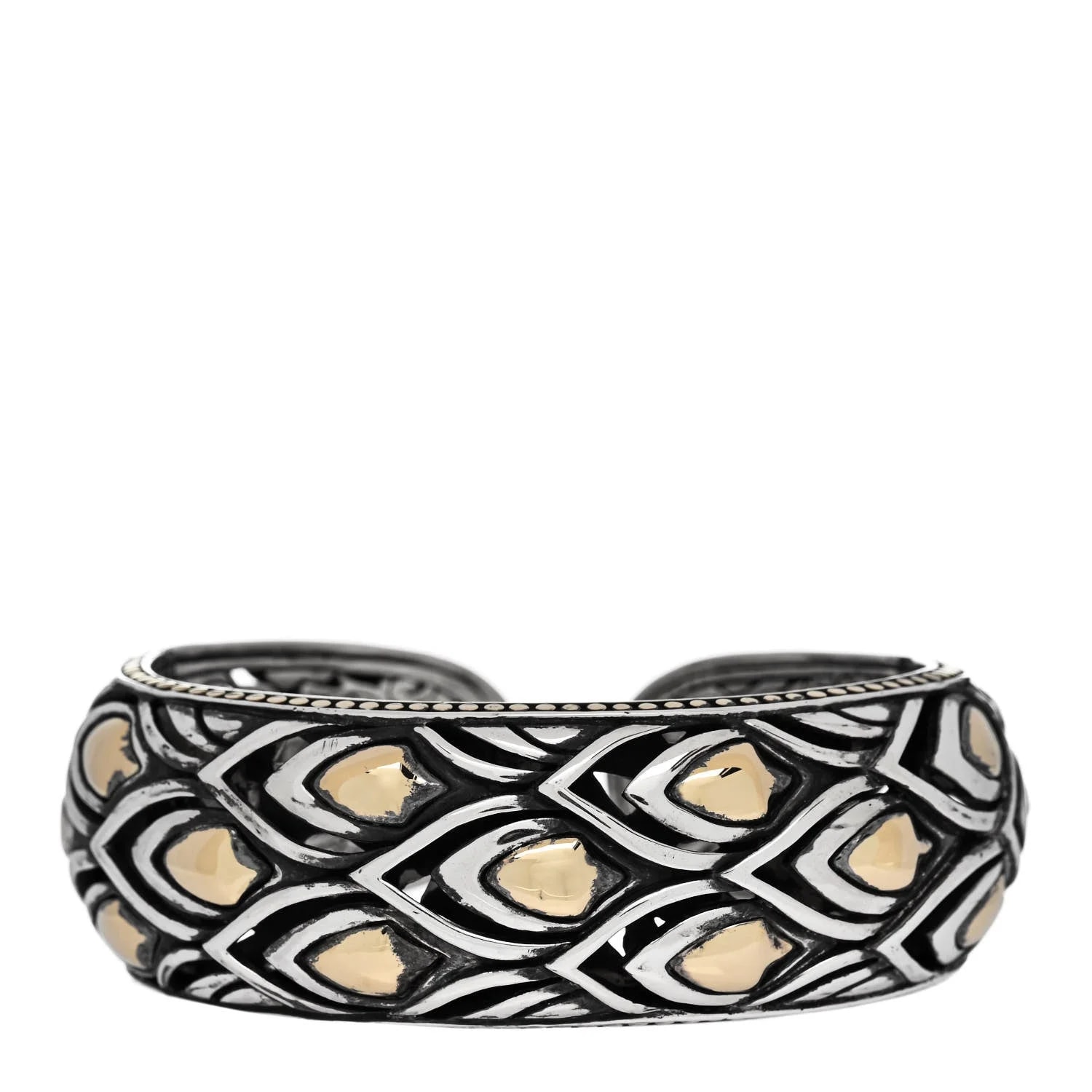 John Hardy — 18K Yellow Gold Legends Naga Hinge Cuff — Jewelry — resale