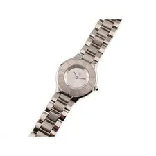 Cartier Must 21 LM Quartz Stainless Steel Silver Dial From Japan 2