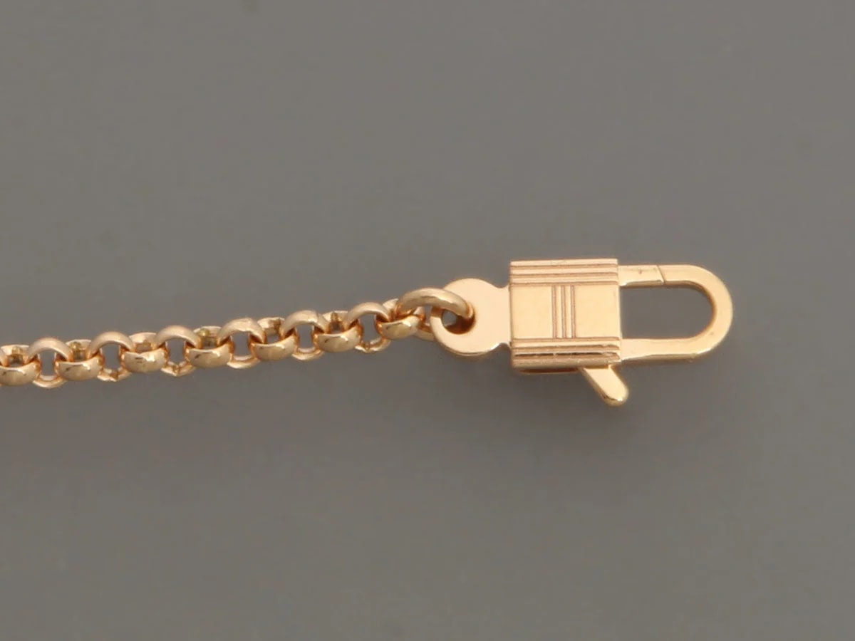 Hermès 18K Rose Gold Kelly Clochette 3