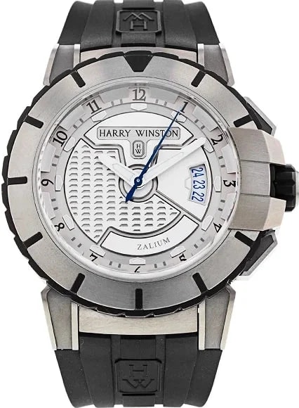 Worldofluxuryus — Harry Winston Ocean Sport Chronograph Zalium Rubber — Watch — resale