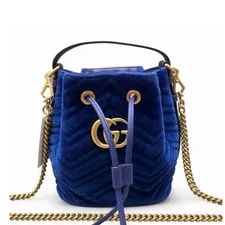 Gucci — Gucci Chevron GG Marmont Bucket (ws071826a0r) — Handbag — resale