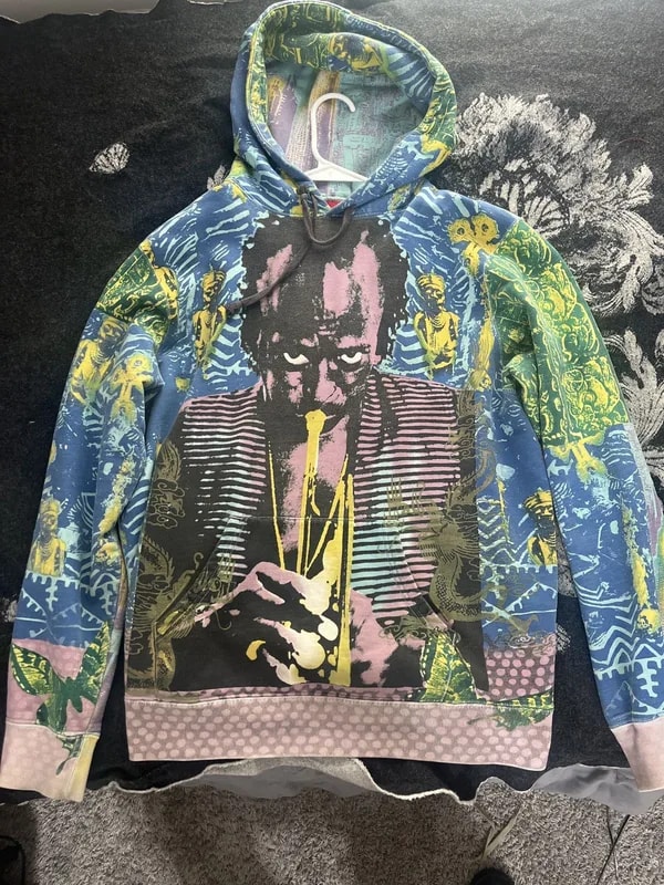 Supreme — Supreme Miles Davis Hooded Sweatshirt — streetwear — resale