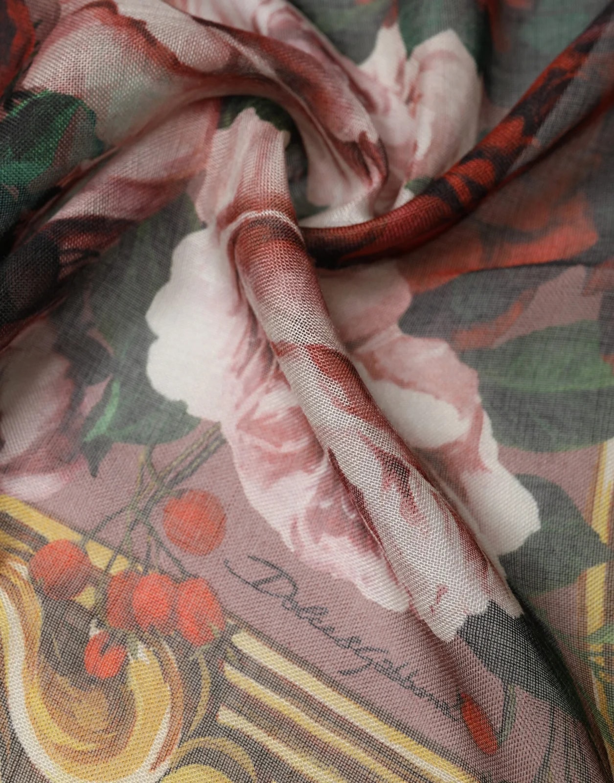 Dolce & Gabbana Floral Square Stole 134cmx134cm Scarf 4