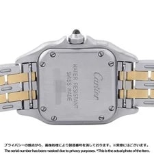Cartier Panthere 2 Row SM/22mm 30mm Steel 18K Yellow Gold Ivory Dial W25029B6 3