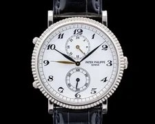 Patek Philippe — Patek Philippe 5034G-001 Travel Time 18K White Gold White Dial — Watch — resale