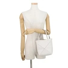 Loewe Puzzle Fold Size Mini Grained Light Ghost A779V25X19 4
