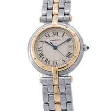 Cartier — Cartier Panthere Vendome LM 2 Row LM/W29mm Steel 18K Yellow Gold Ivory Dial ... — Watch — resale