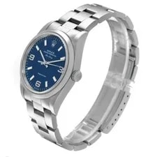 Rolex Air King 34 Blue Dial Smooth Bezel Steel 14000 3