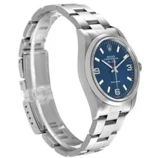 Rolex Air King 34 Blue Dial Smooth Bezel Steel 14000 4