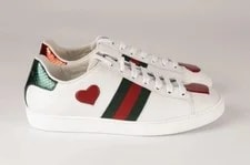 New 100% Auth Gucci Ace Hearts Embellished Limited Edition G 2