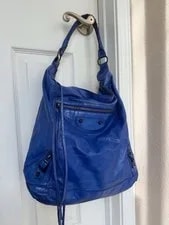 Balenciaga — Balenciaga Day Hobo Outremer - Re-dyed — Handbag — resale