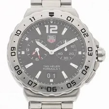 Quartz TAG Heuer Formula 1 WAU111A Alarm Date Silver/Black Dial SS 2