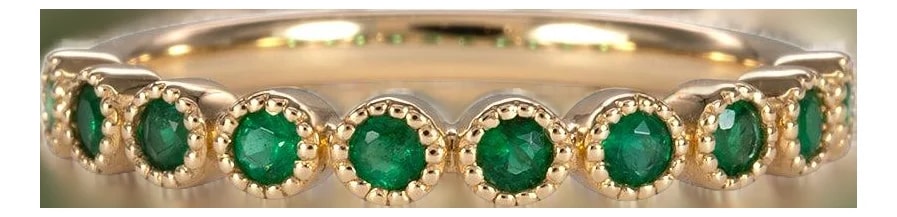 Zambian Band in Solid – Round Accents – A Timeless Jewelry — Jewelry — resale