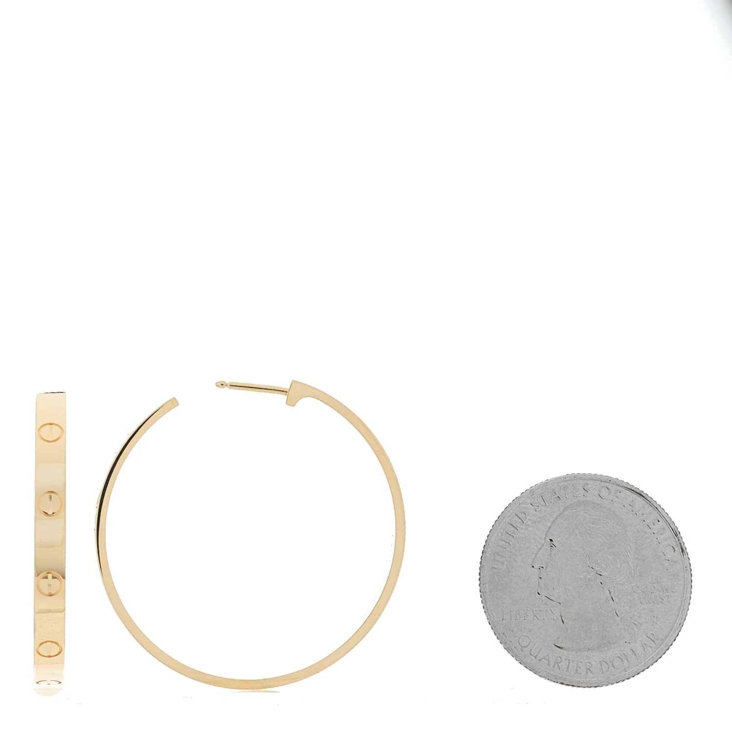 18K Yellow Gold Large Love Hoop 2