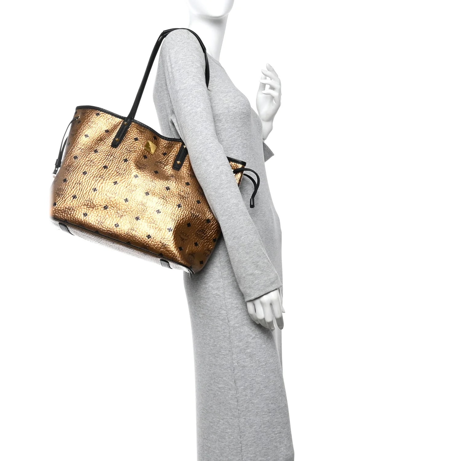 Metallic Visetos Medium Shopper 2