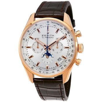 Zenith — El Primero Automatic Silver Dial 18kt Rose Gold 18209141001C494 — Watch — resale