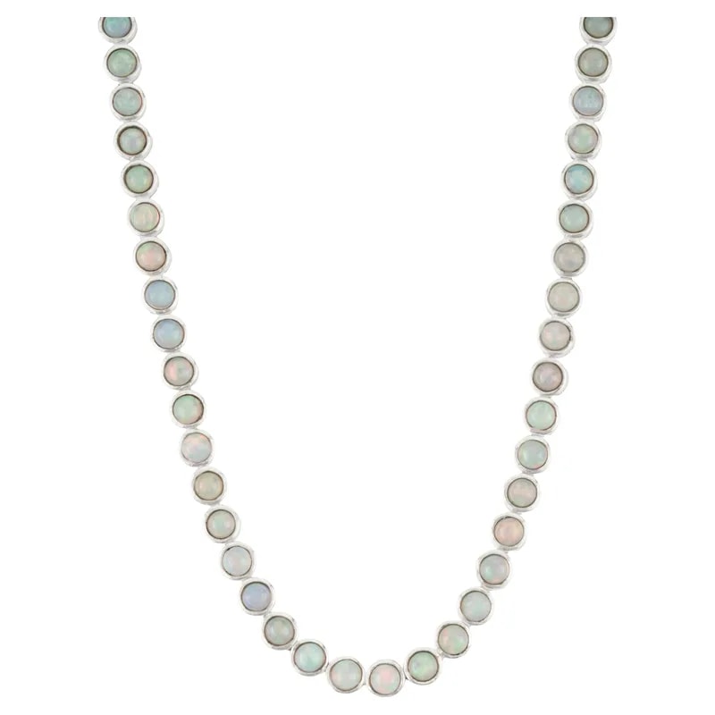 Silvorra — Silvorra Handmade Gemstone Tennis in 16 Inch Strand — Jewelry — resale