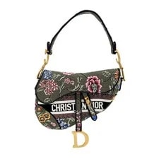 Dior — Dior Saddle "Petite Fleurs" Embroidered Floral — Handbag — resale