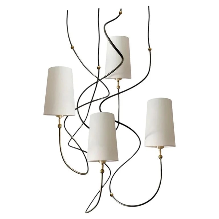 Miiss — Set of 4 German Organic Sculptural Ceiling Pendant Lights — Furniture — resale