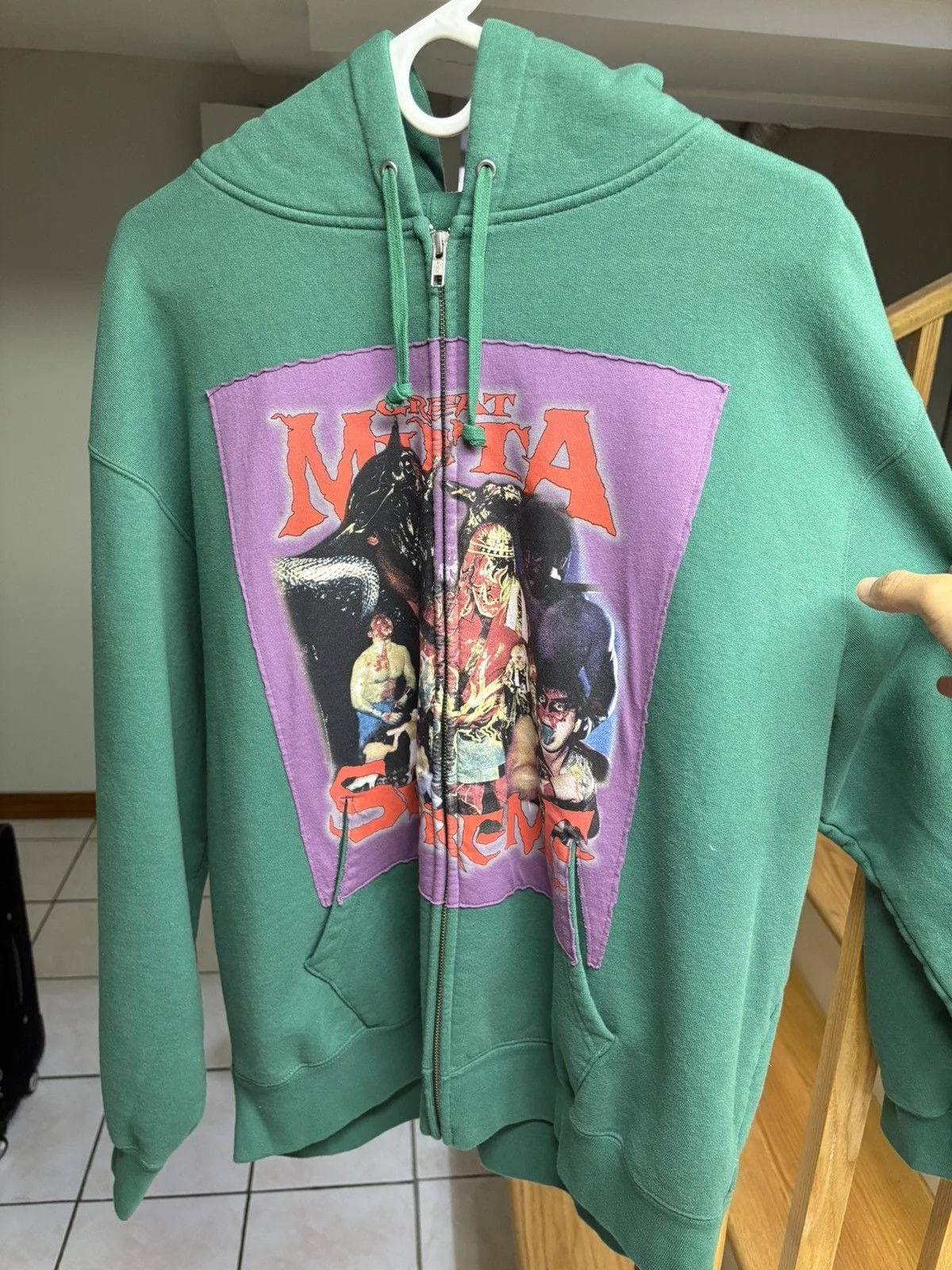 Supreme — Supreme 'Great Muta' Zip Up Hoodie — streetwear — resale