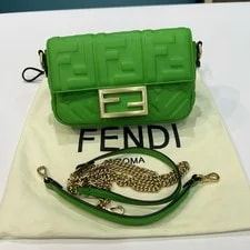 Fendi Baguette Mini Double F Embossed - Very Good #1J6ZK1L 2