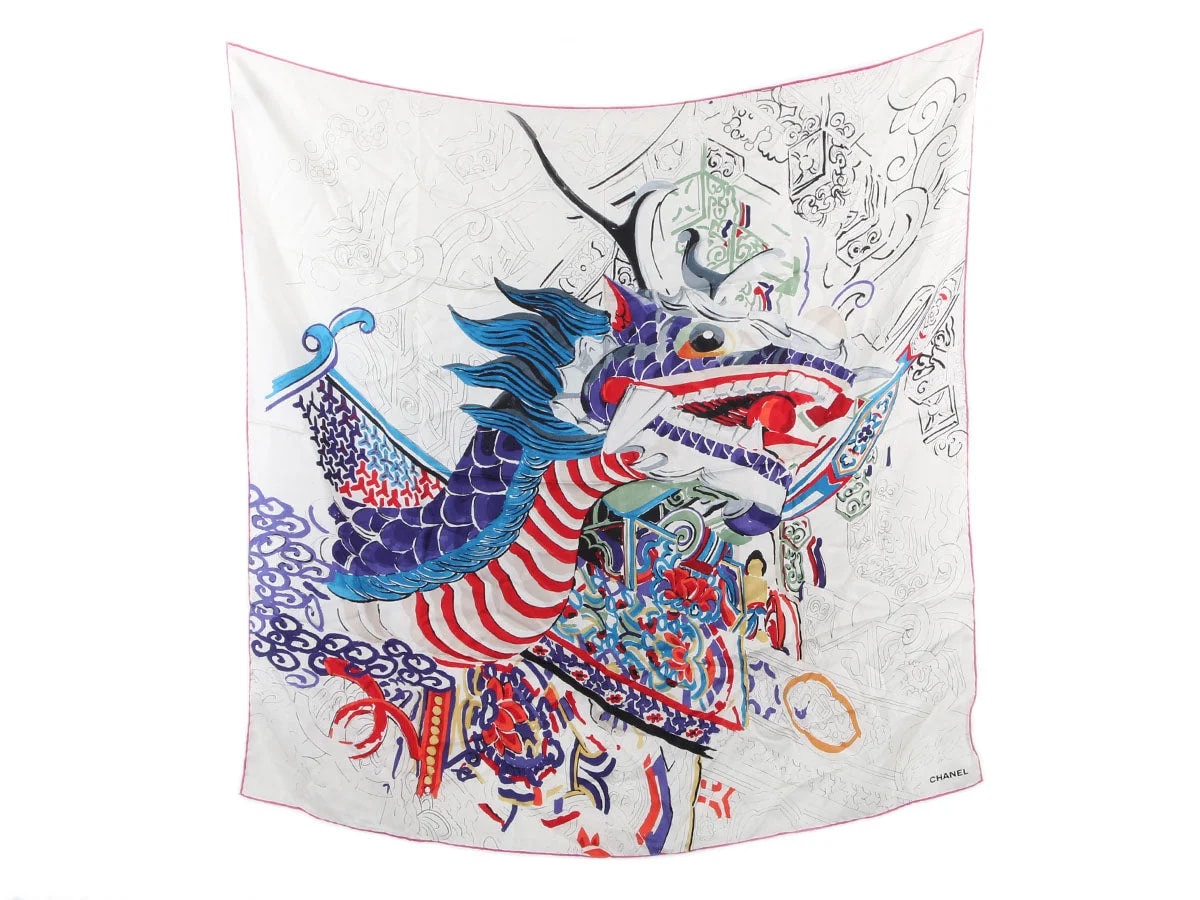 Chanel — Chanel and Dragon Scarf — Accessory — resale