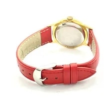 IWC Unk. Mechanical Analog Red Leather Strap 3