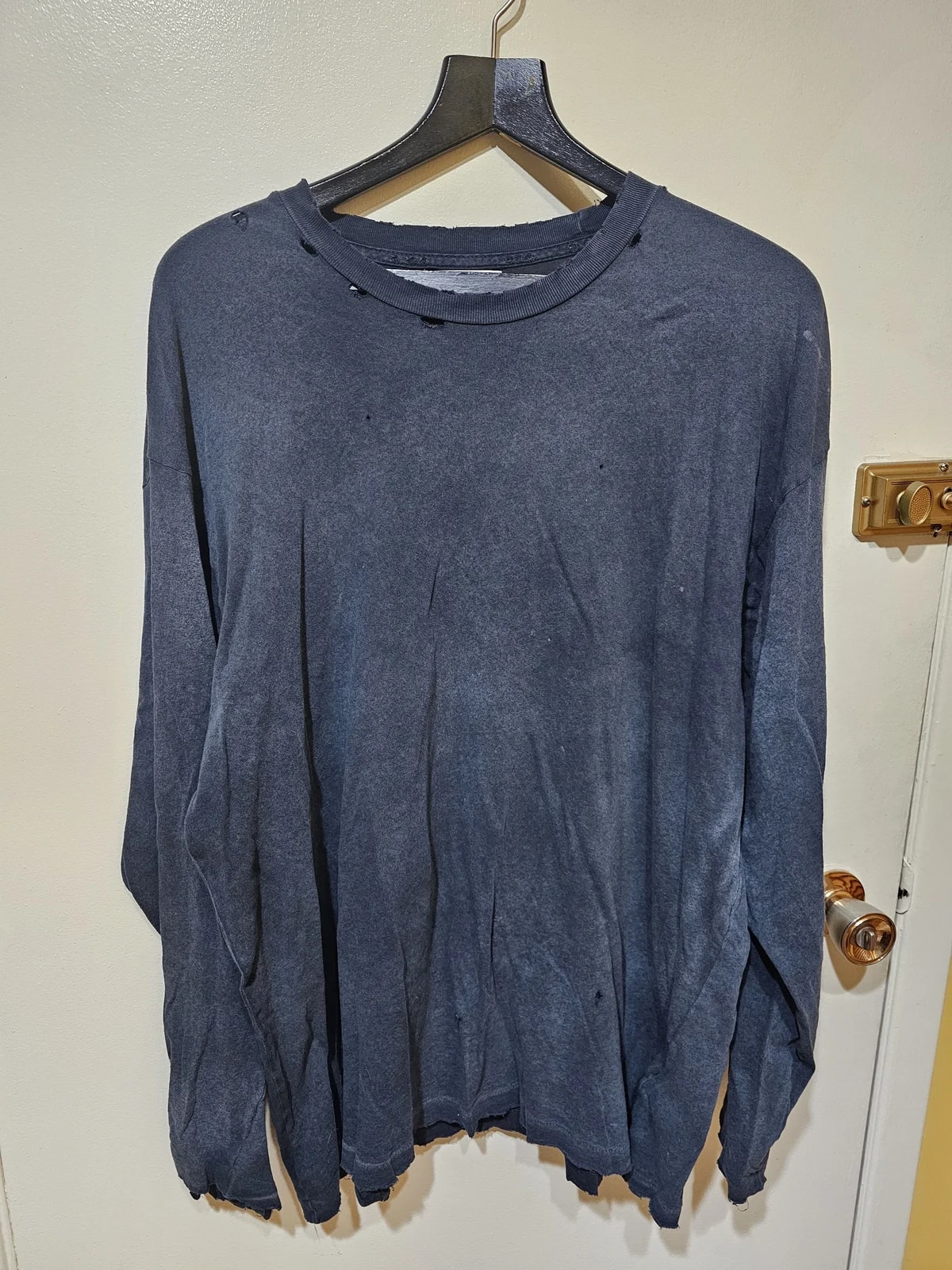John Elliott Distressed LS Shirt — streetwear — resale