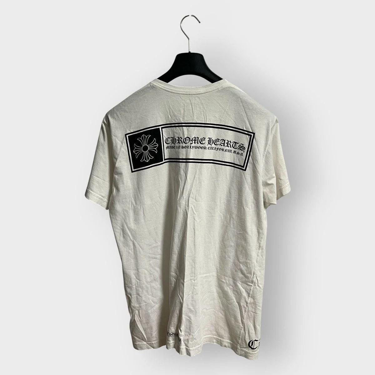 Chrome Hearts — ! 2010s Hearts Box Logo Cross Tee — streetwear — resale