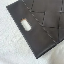 Bottega Veneta Slip Normal Size Dark Woven Daily Duty P 3