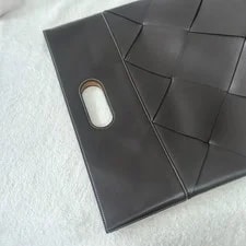 Bottega Veneta Slip Normal Size Dark Woven Daily Duty P 4