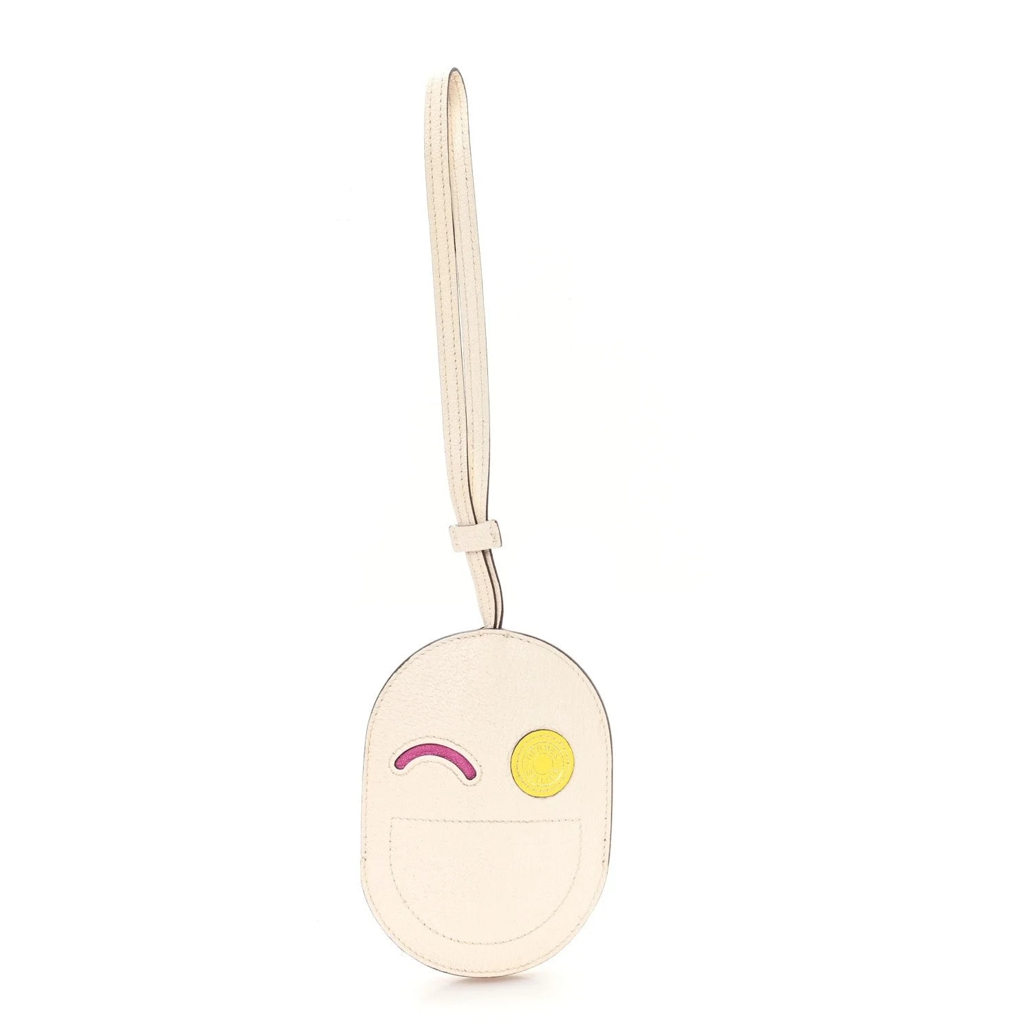 Hermès — In-The-Loop Wink Key Ring Nata Pourpre Citron — Accessory — resale