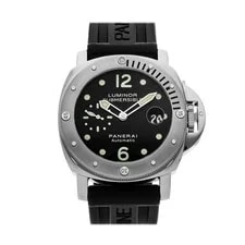 Panerai — Panerai Luminor Submersible Steel Auto 44mm Black Rubber Strap PAM 24 — Watch — resale
