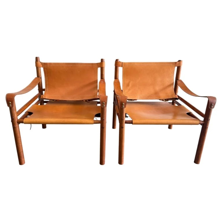 Pair of Mid Century Safari Sling Lounge — Furniture — resale